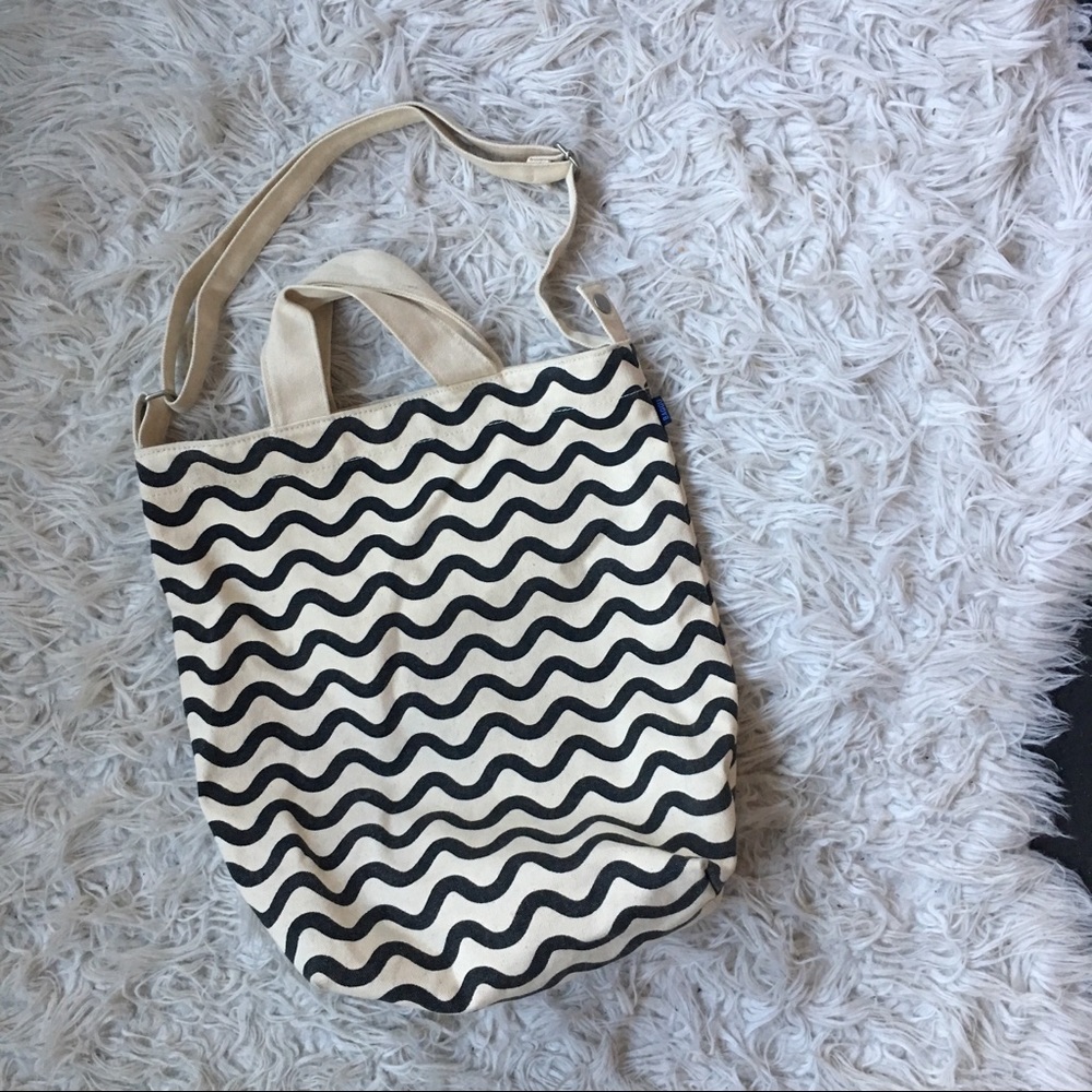 BAGGU Duck Bag wavy stripe